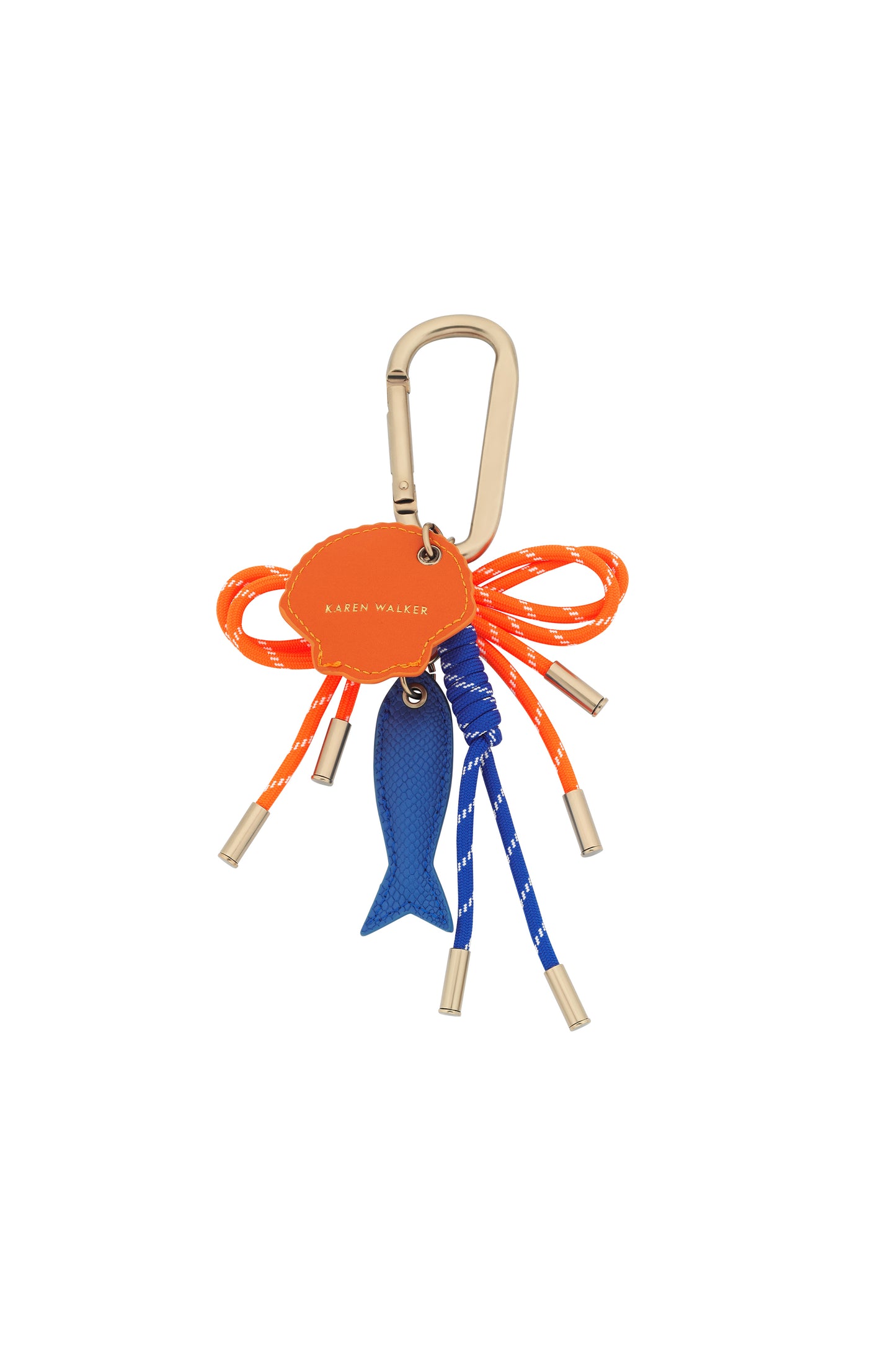 Marine Carabiner Charm Orange/Blue