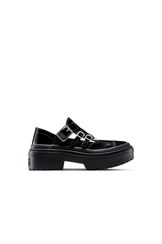 Chuck Taylor Lugged Heel Mary Jane Platform Black/Black/Egret