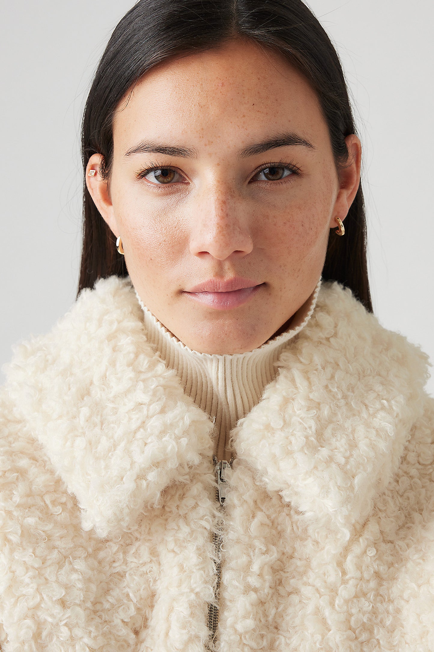 Kate Sherpa Jacket White Swan