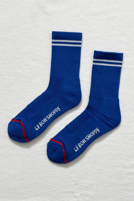 Boyfriend Socks Cobalt
