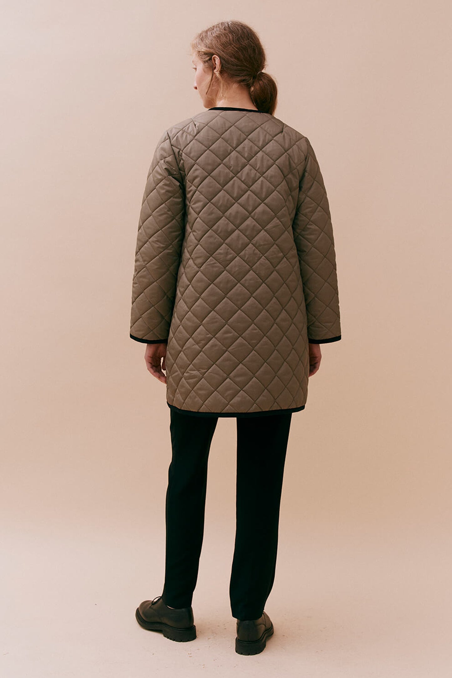 Contrast Cornard Coat Cork
