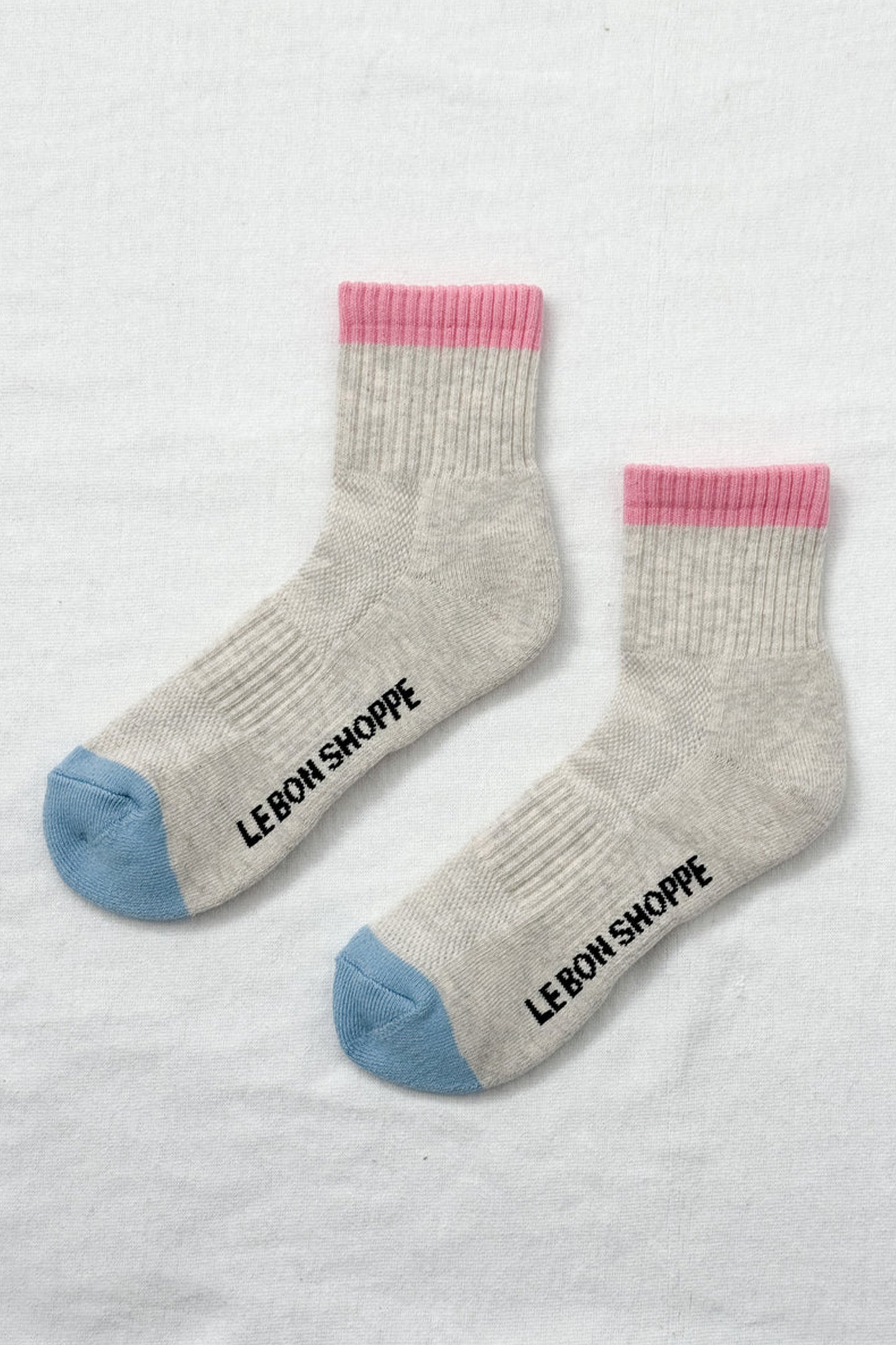 Color Block Girlfriend Socks Grey/Pink