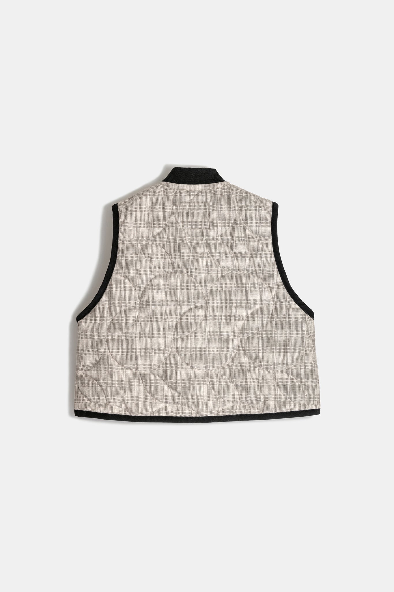 Cropped Bomber Gilet Beige/Natural