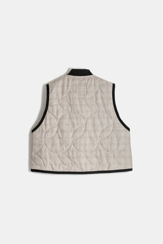 Cropped Bomber Gilet Beige/Natural
