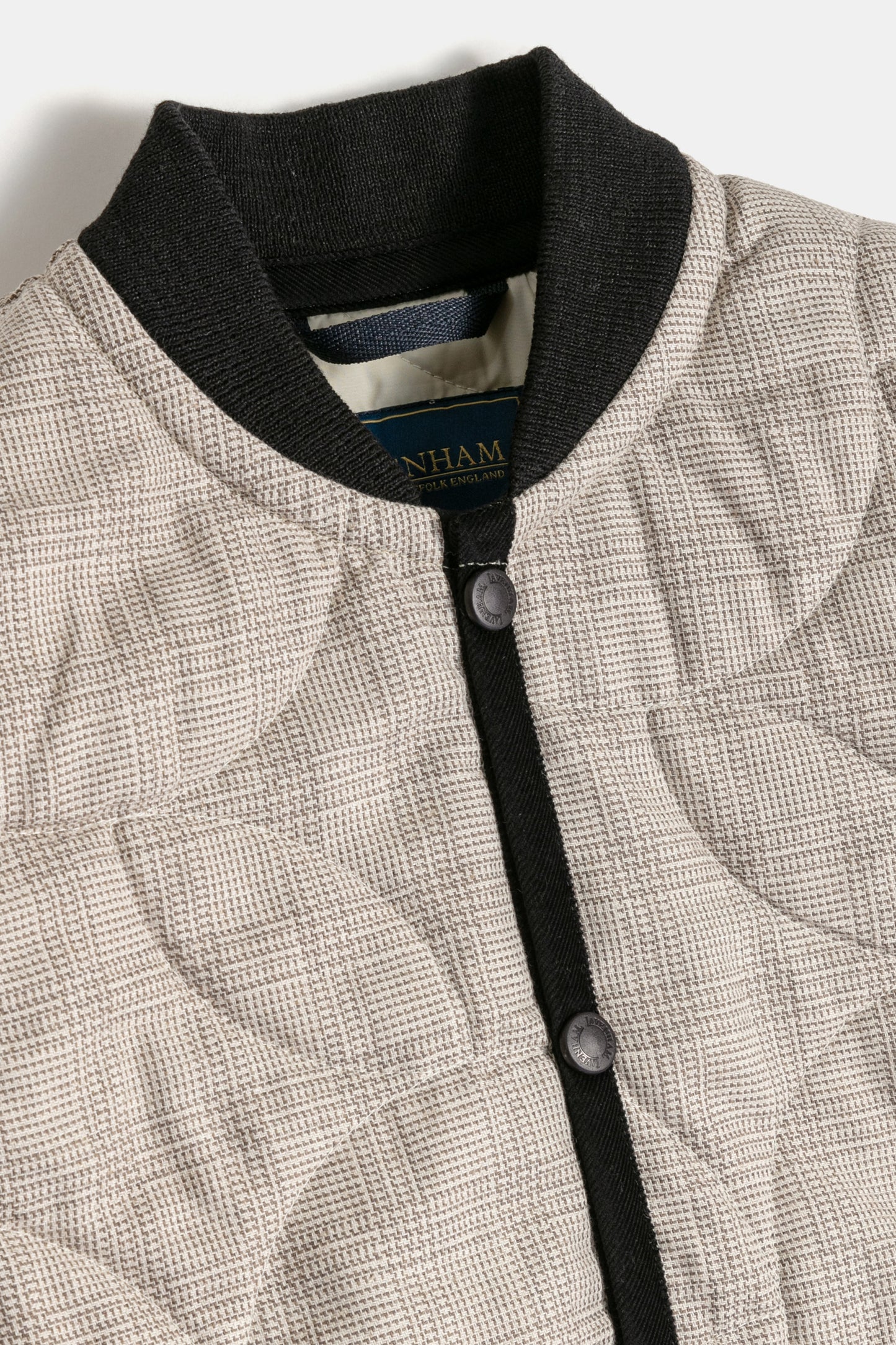 Cropped Bomber Gilet Beige/Natural