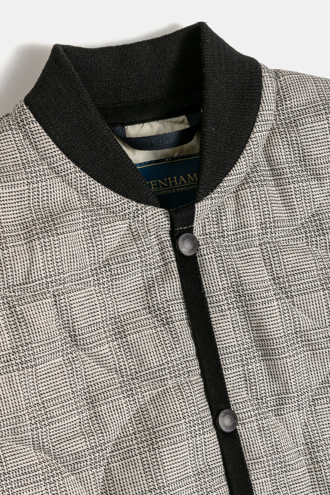 Cropped Bomber Gilet Black/Natural