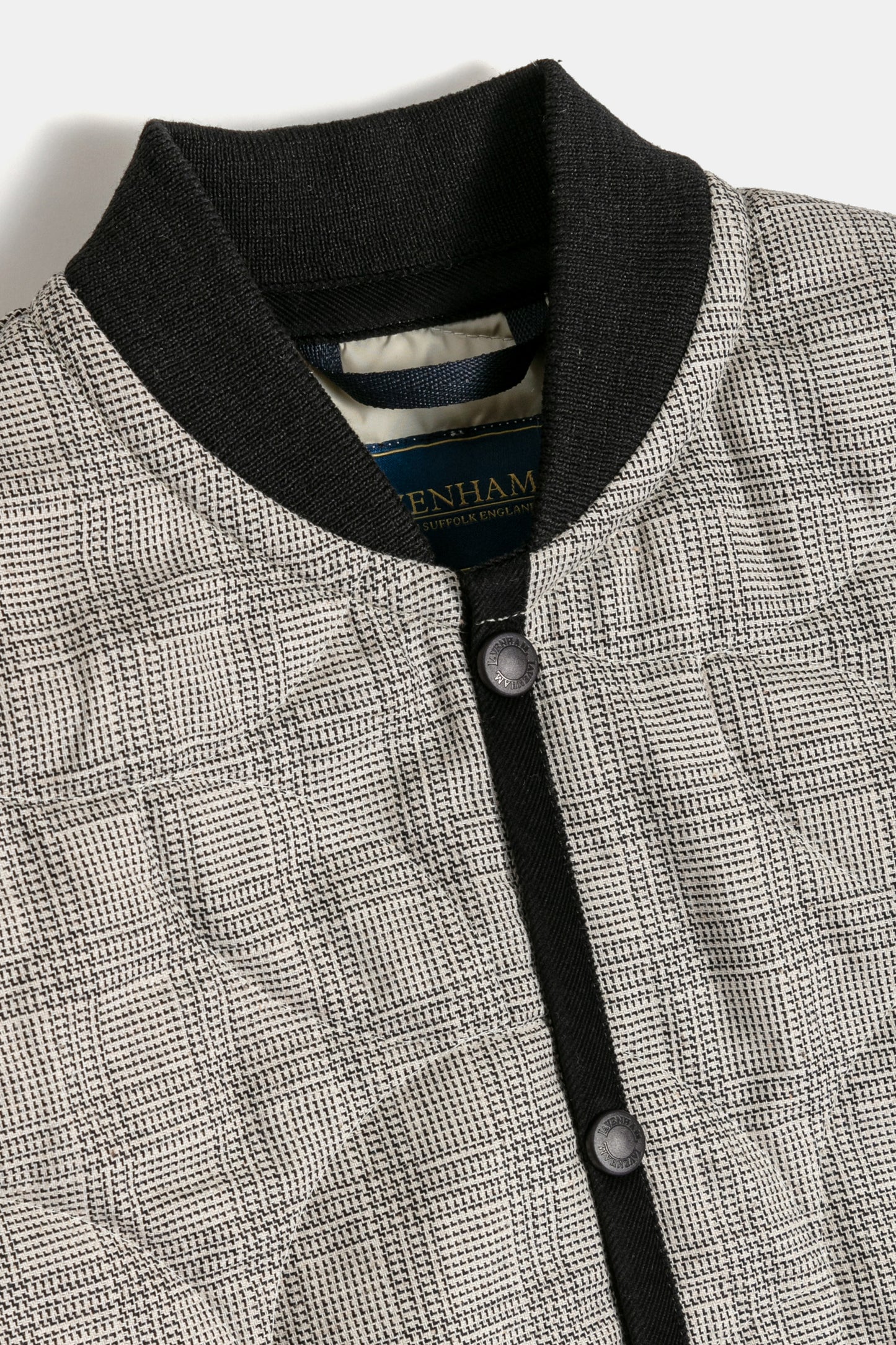 Cropped Bomber Gilet Black/Natural