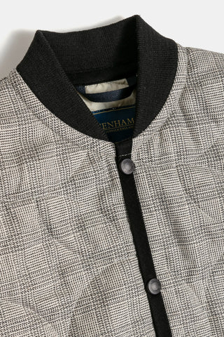 Cropped Bomber Gilet Black/Natural