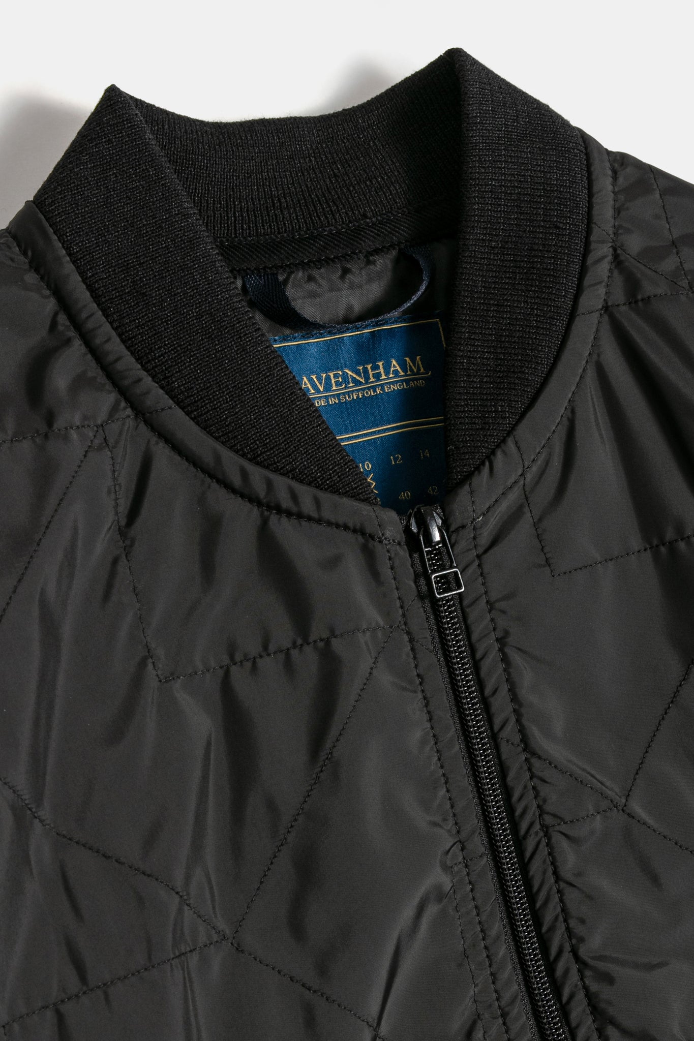 Unwadded Bomber Jacket Sable Black