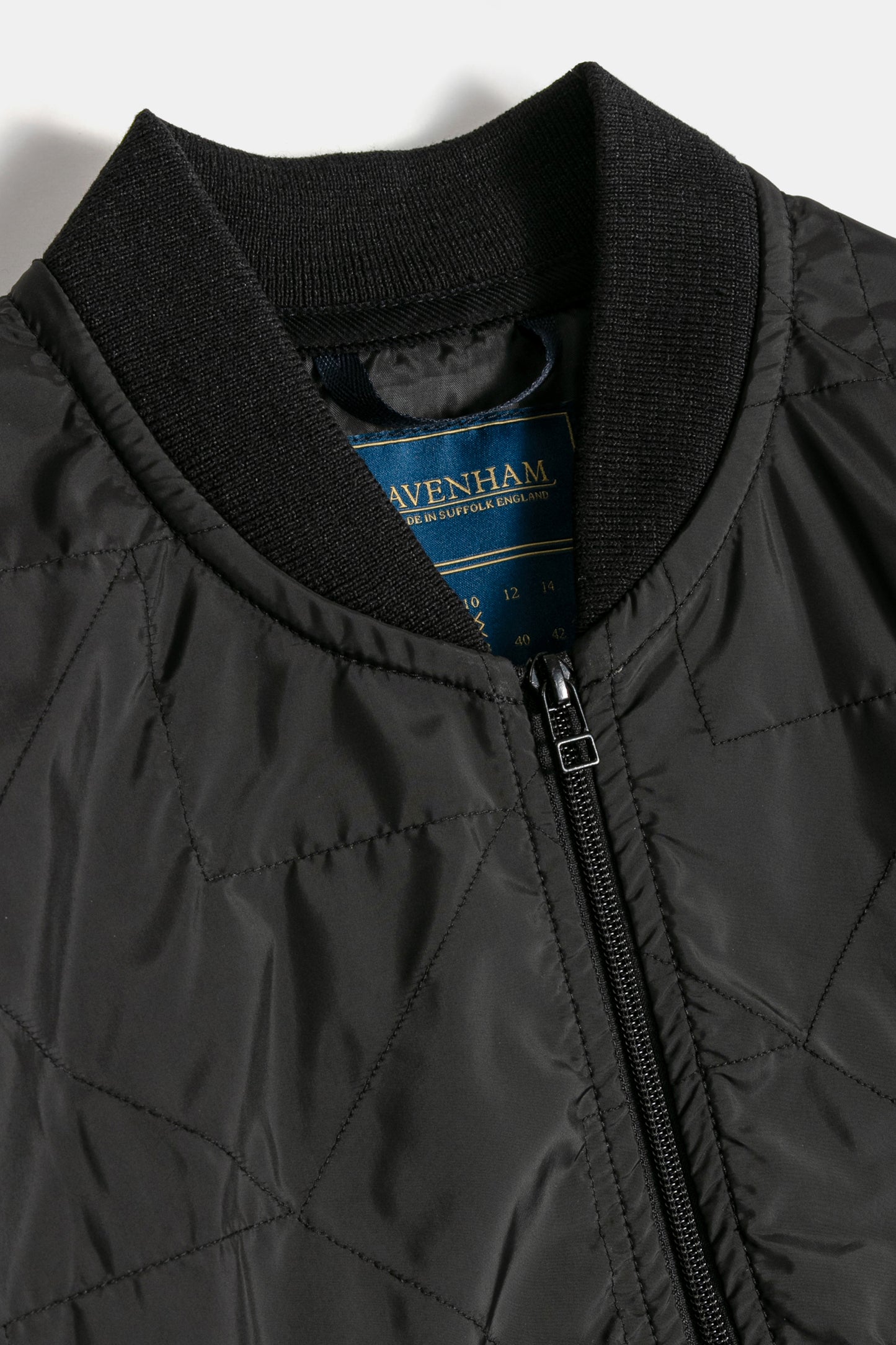 Unwadded Bomber Jacket Sable Black