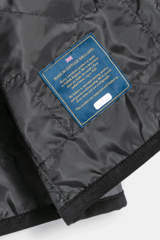 Unwadded Cropped Raydon Gilet Lamp Black