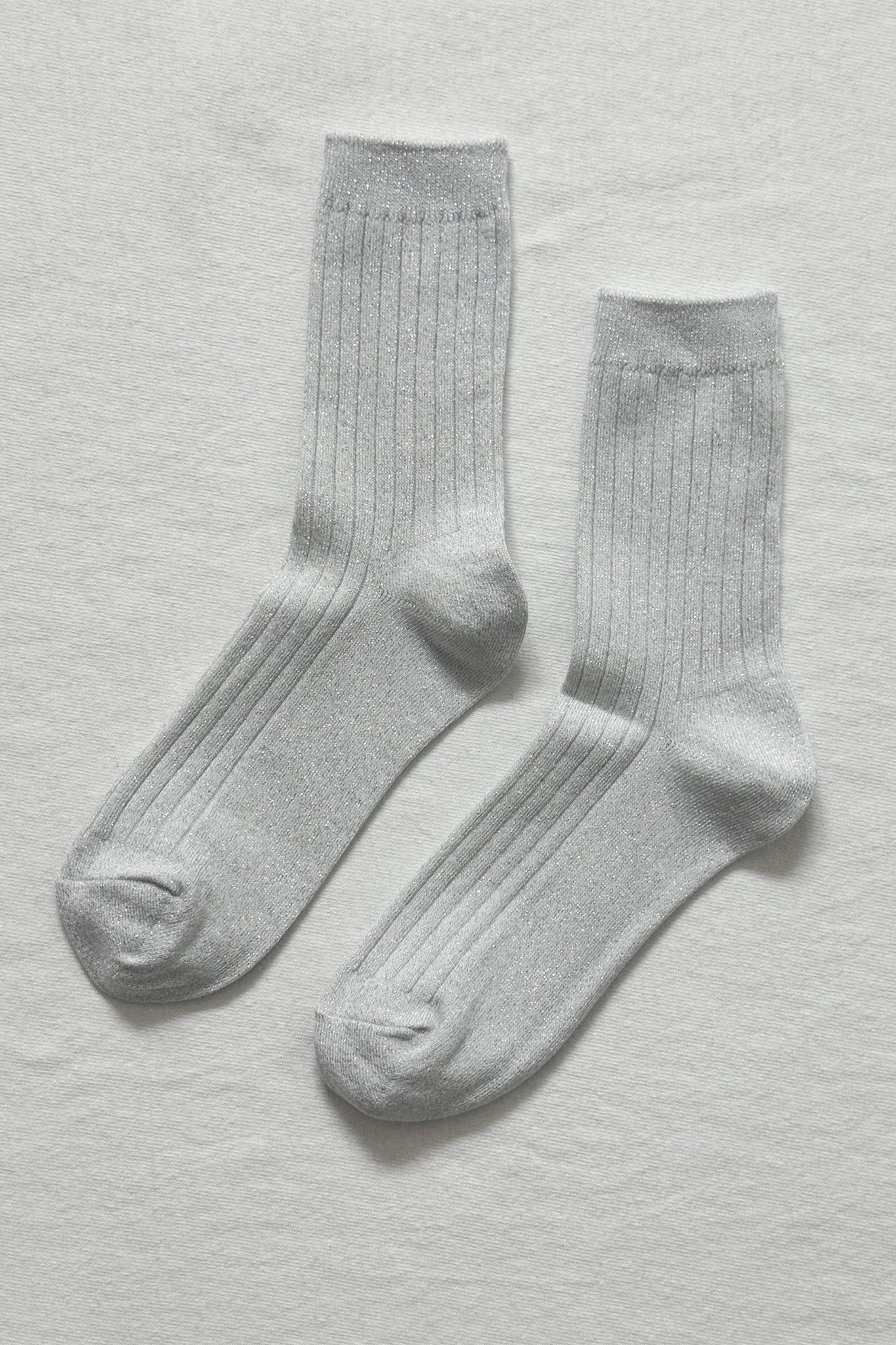 Her Socks Modal Lurex Snow White