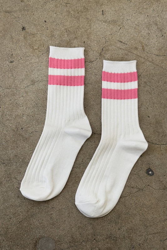 Her Varisty Socks Pink Stripe