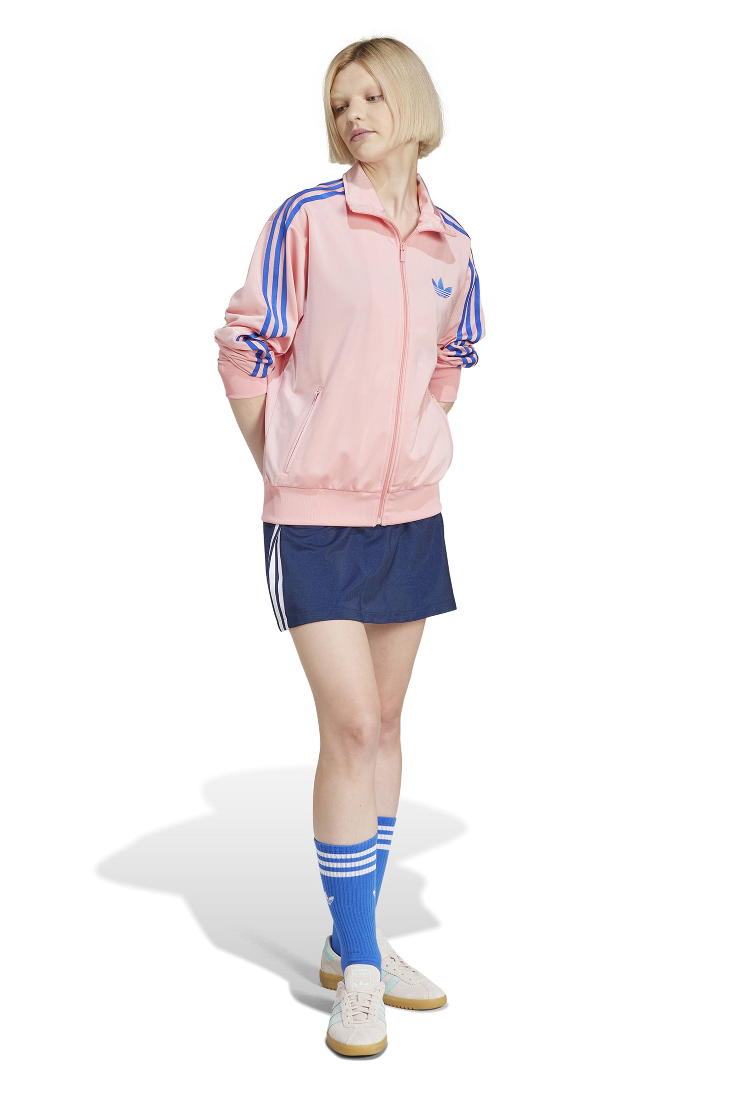 Adicolour Classic Firebird Loose Track Top Semi Pink Spark/Blue