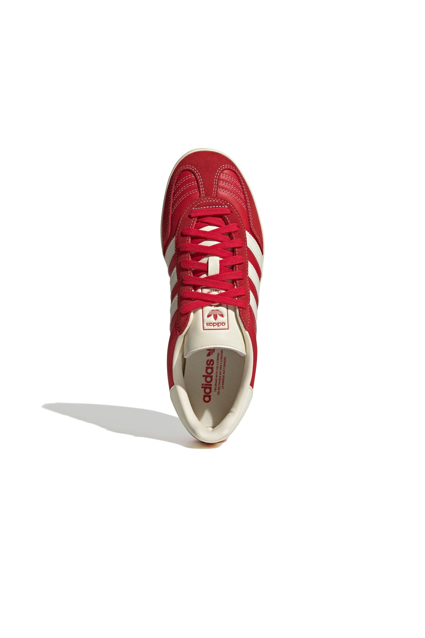 Gazelle Indoor Shoes Better Scarlet/Cream White/Gold Metallic