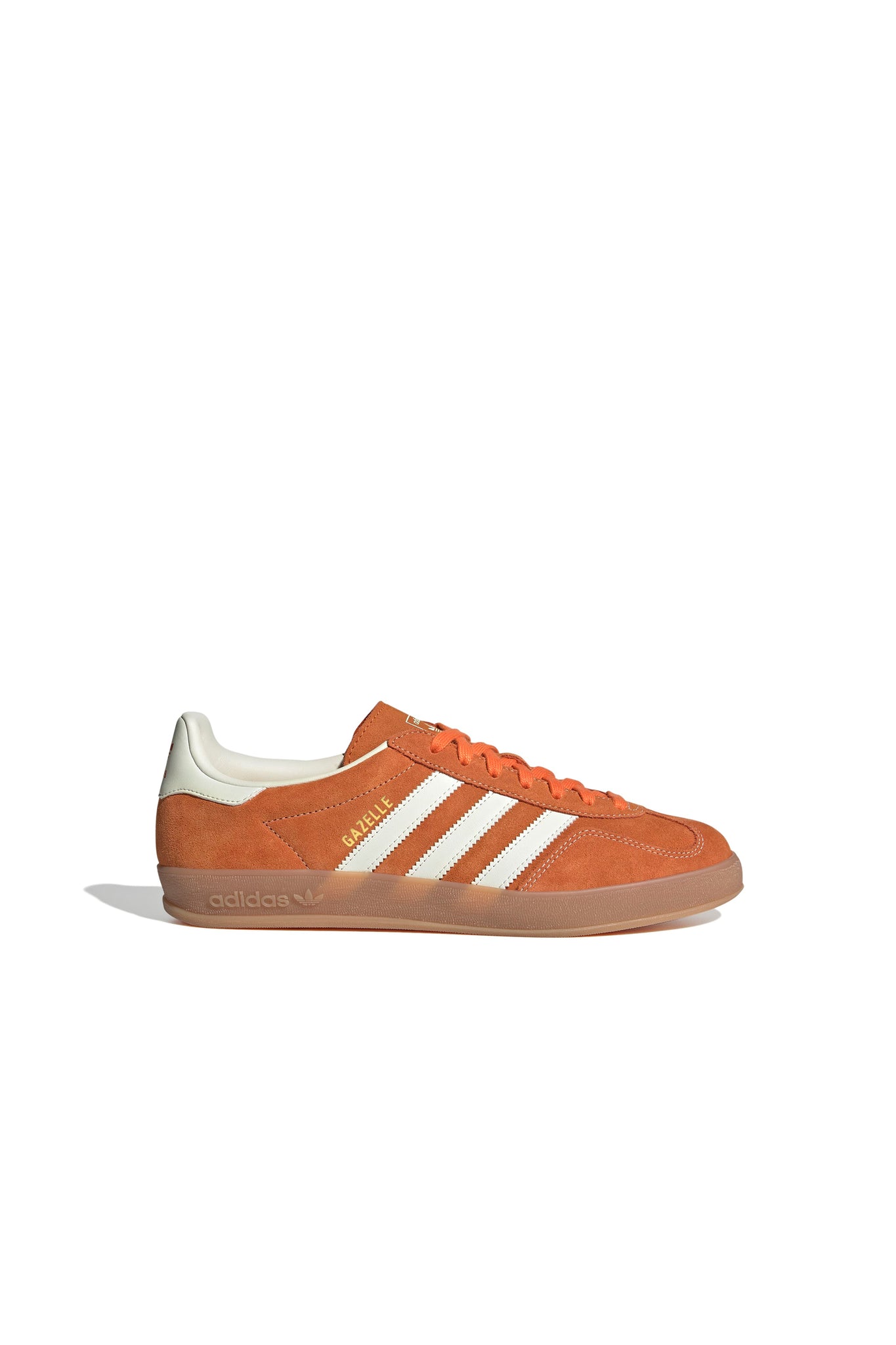 Gazelle Indoor Shoes Orange/Off White/Gold Metallic