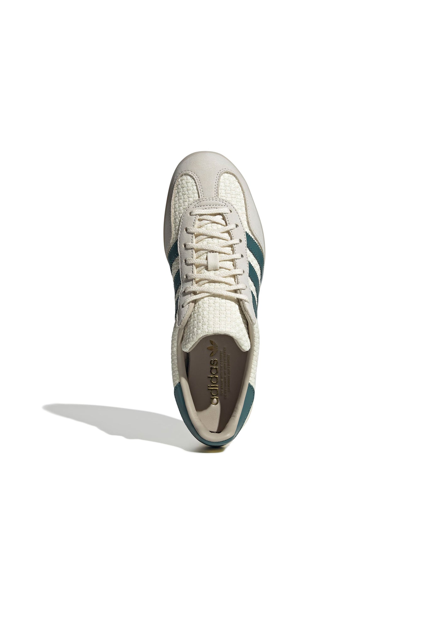 Gazelle Indoor Shoes Cream White/Preloved Teal/Wonder White
