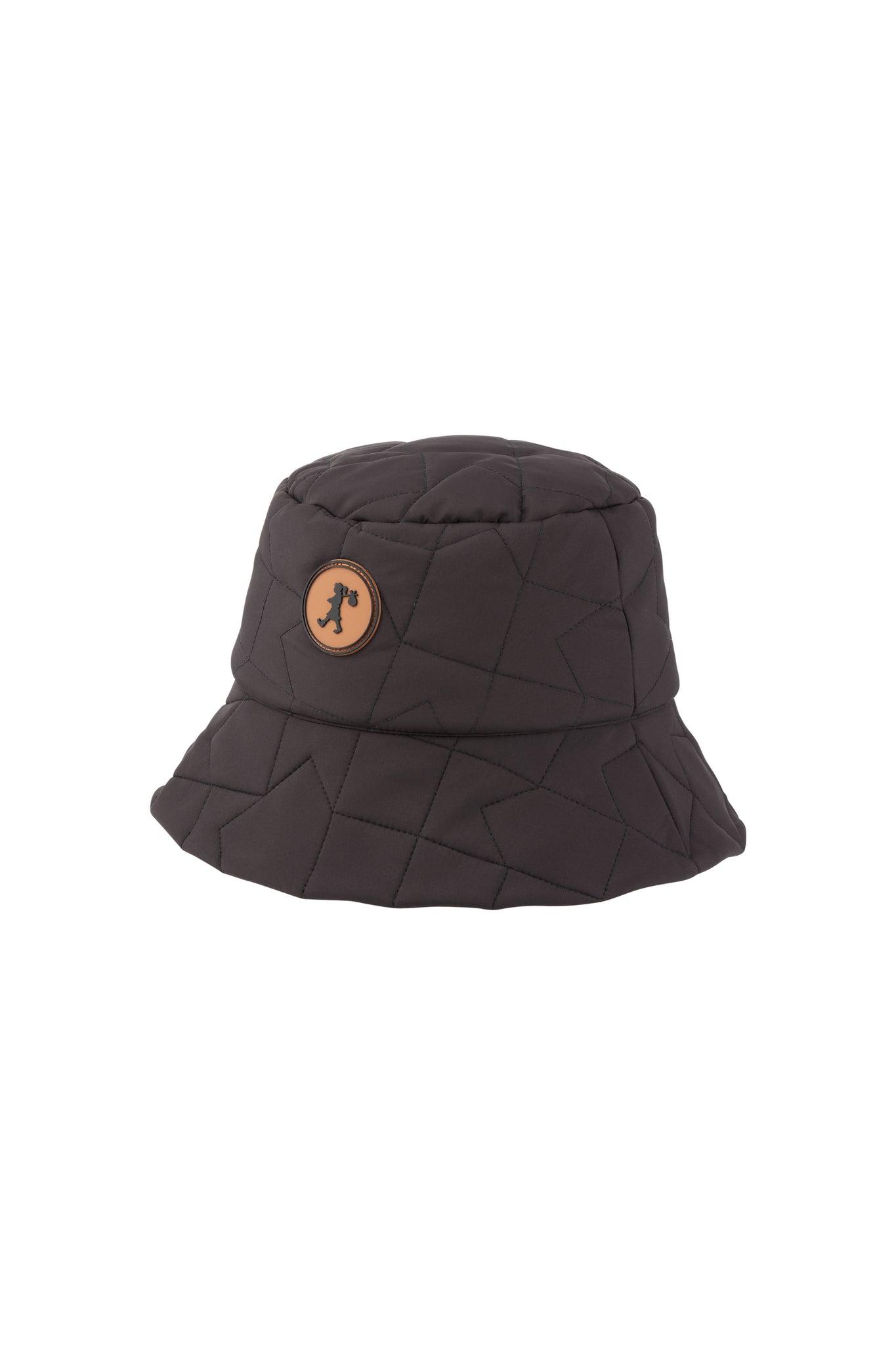Quilted Monogram Bucket Hat Black