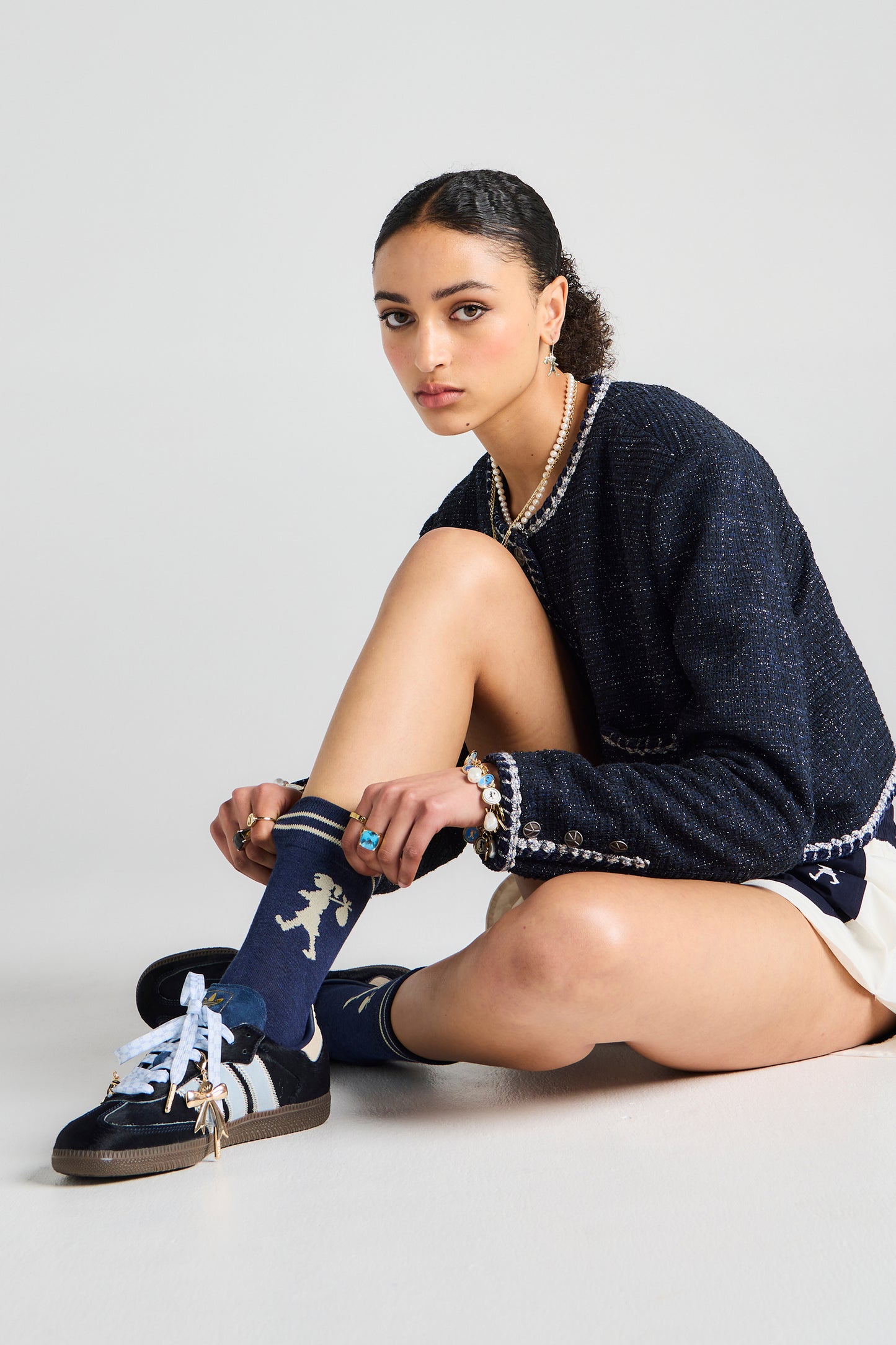 Runaway Coins Bracelet Gold/Blue Multi