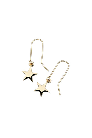 Star Earrings Gold-Plated