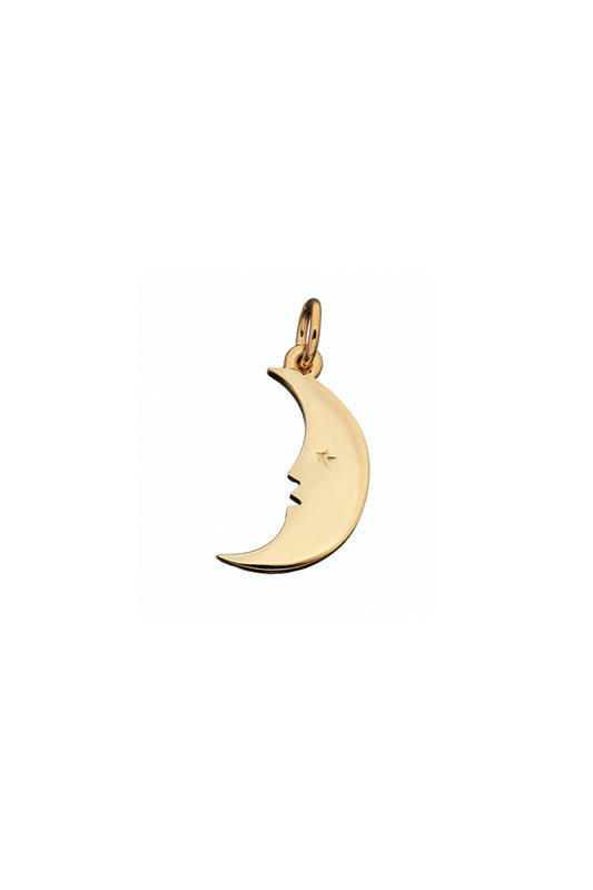Moon Charm  Gold-Plated