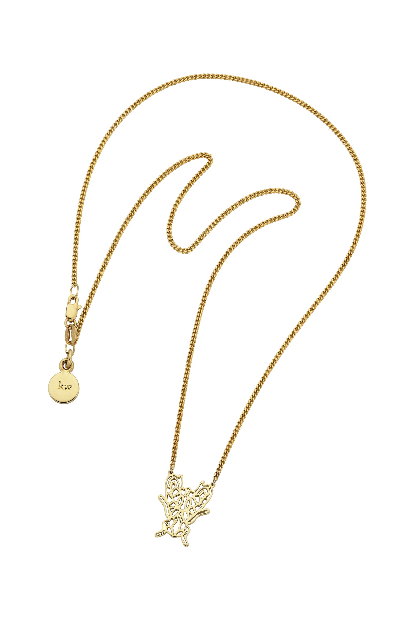 Filigree Fly Necklace Gold