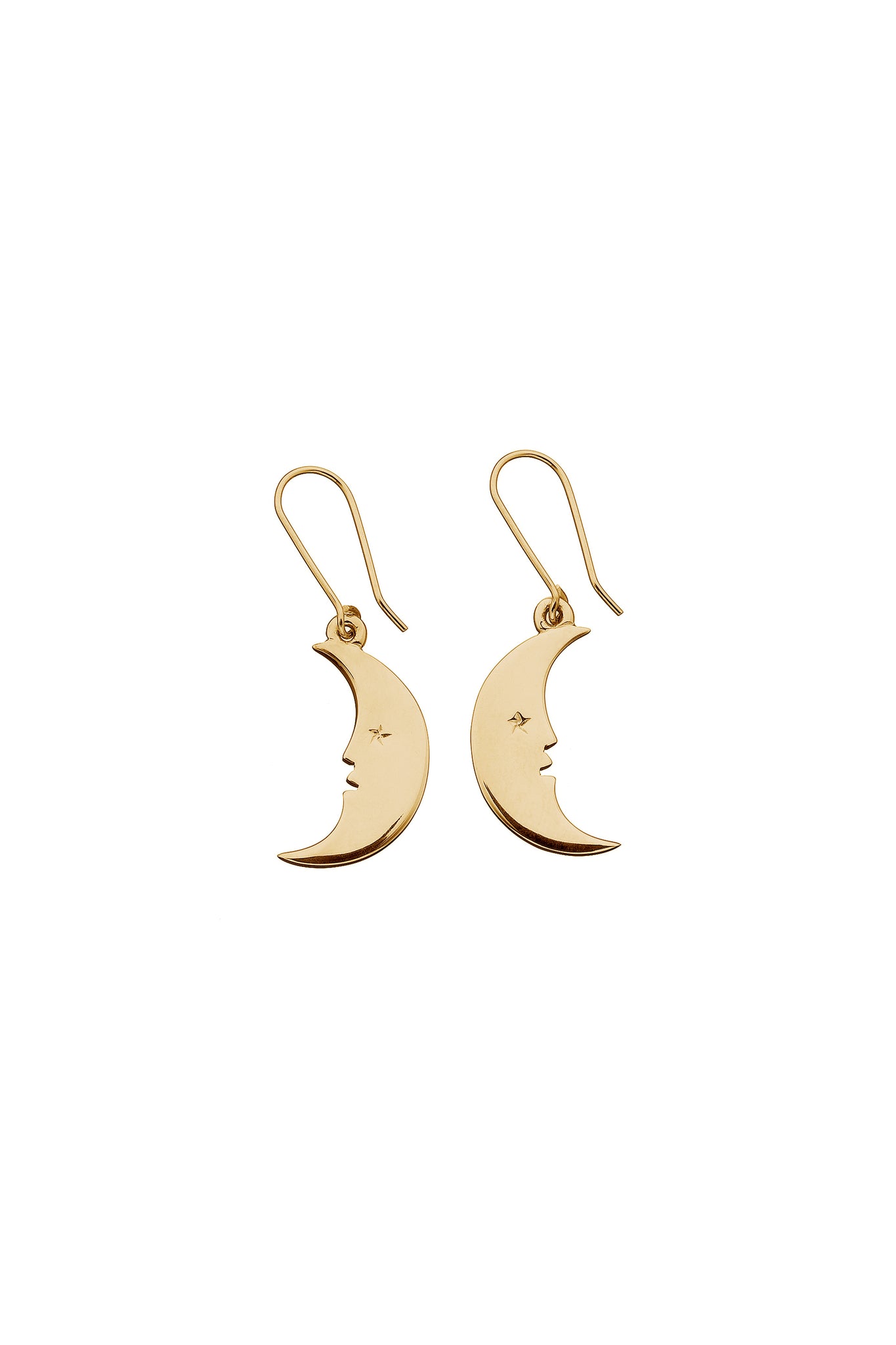 Moon Earrings Gold