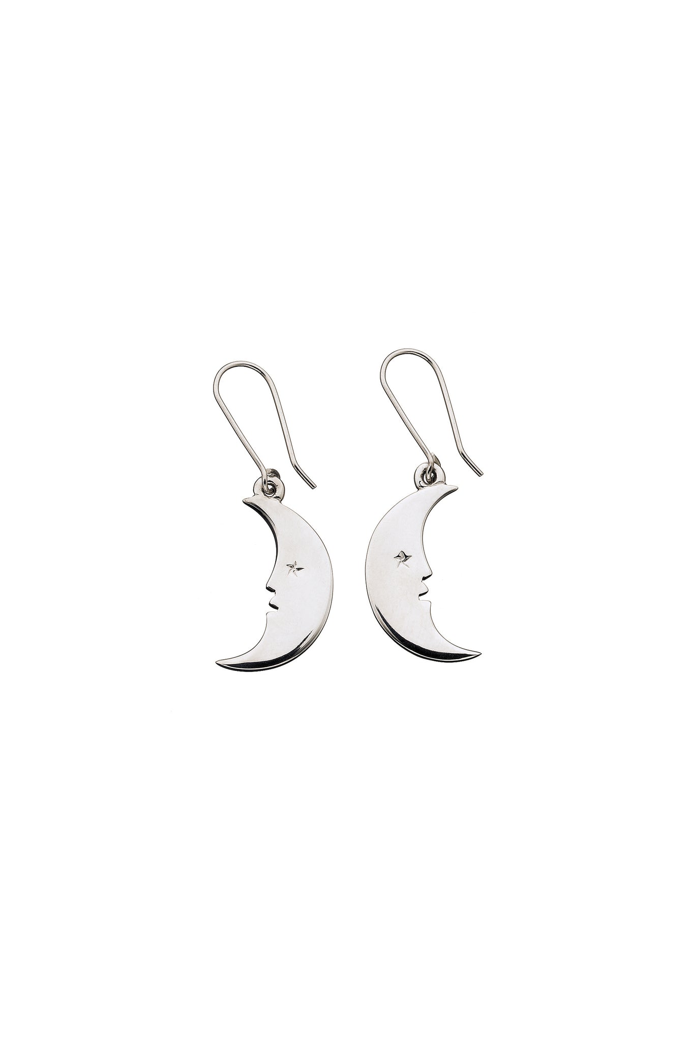 Moon Earrings Silver