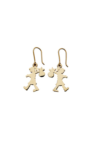 Runaway Girl Earrings Gold-Plated