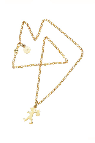 Runaway Girl Necklace Gold-Plated
