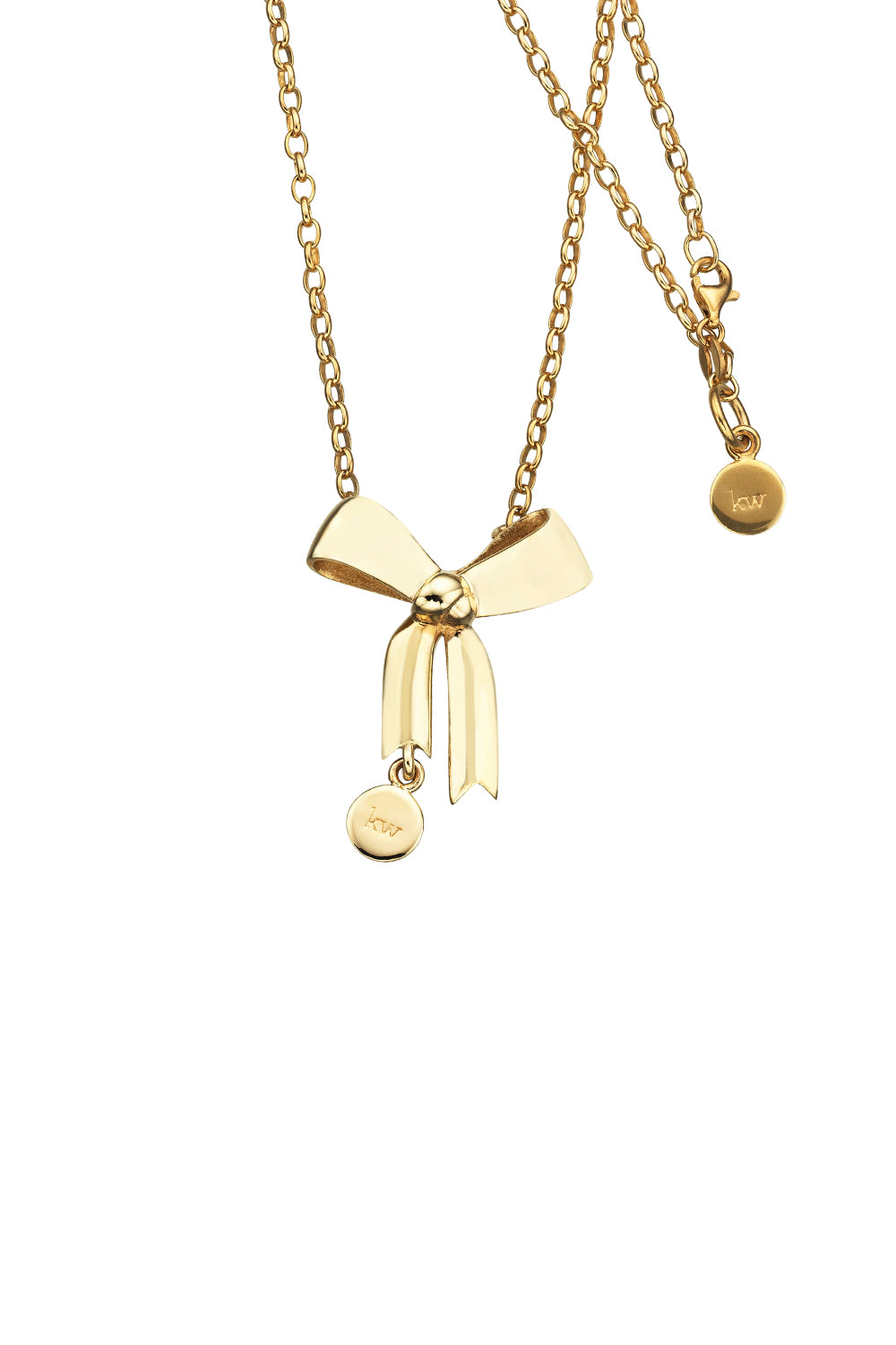 Bow Necklace Gold-Plated