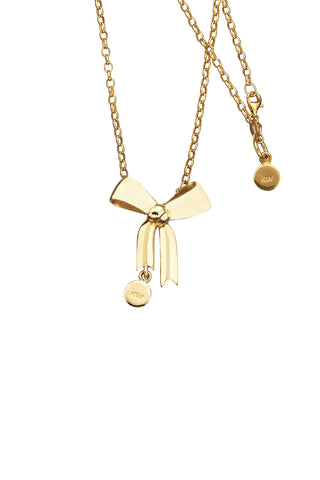 Bow Necklace Gold-Plated