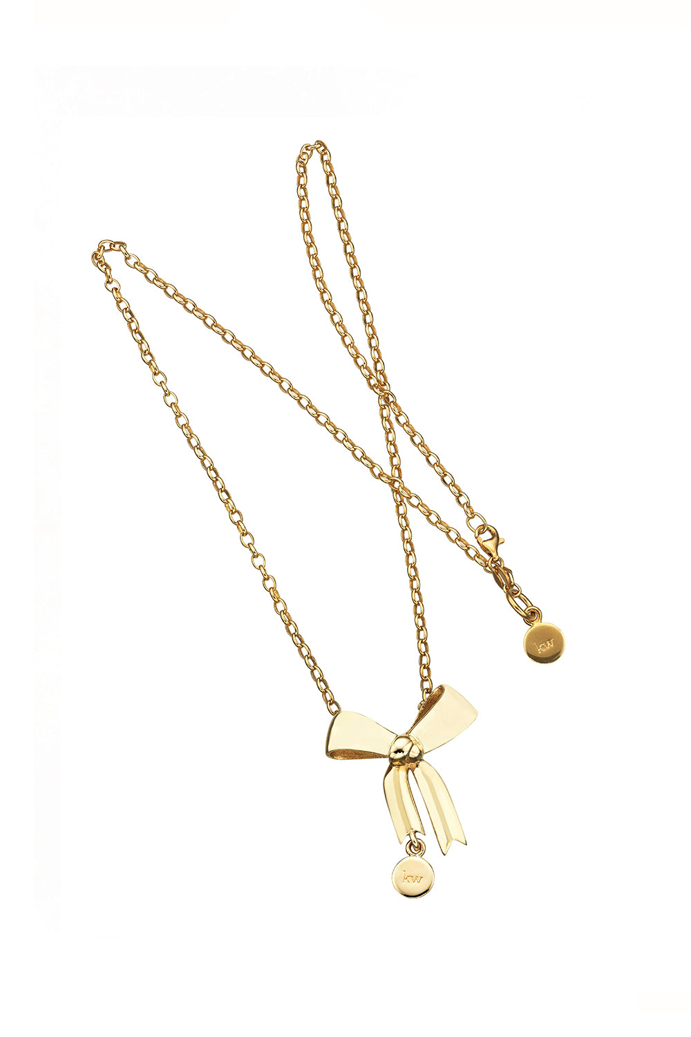 Bow Necklace Gold-Plated