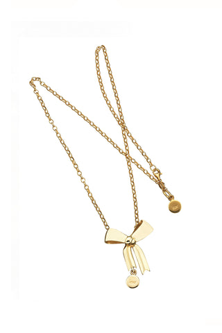Bow Necklace Gold-Plated