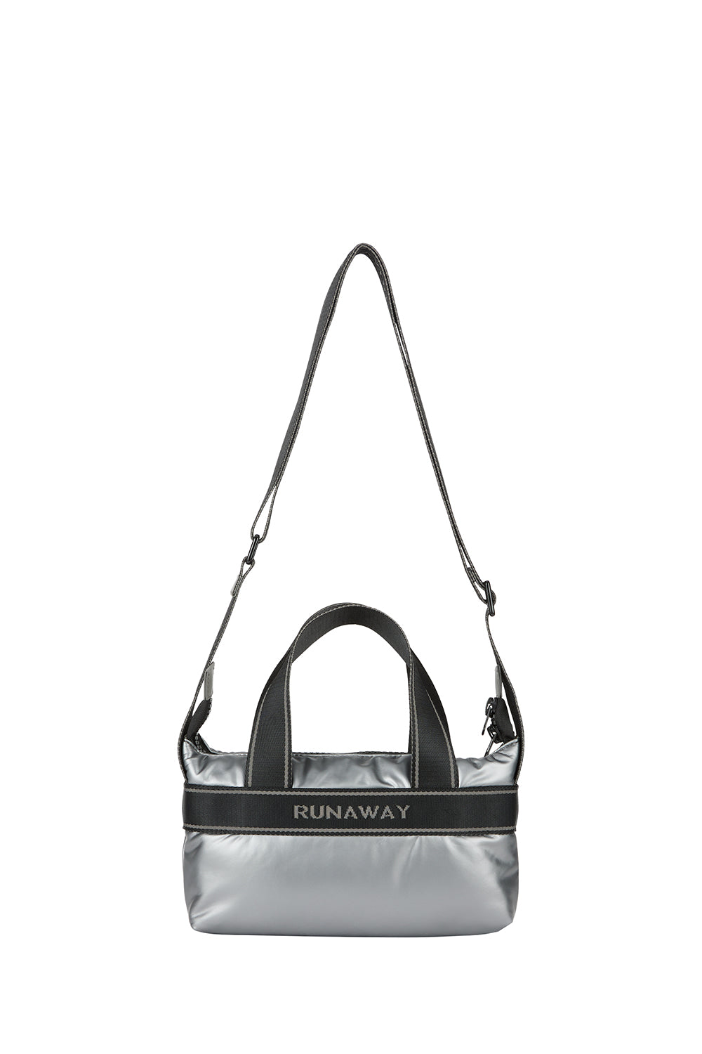 karen walker mini arrow backpack Puffy Runaway Crossbody Steel/Black – Karen Walker