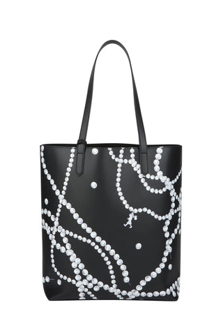 Runaway Pearls Tote Black