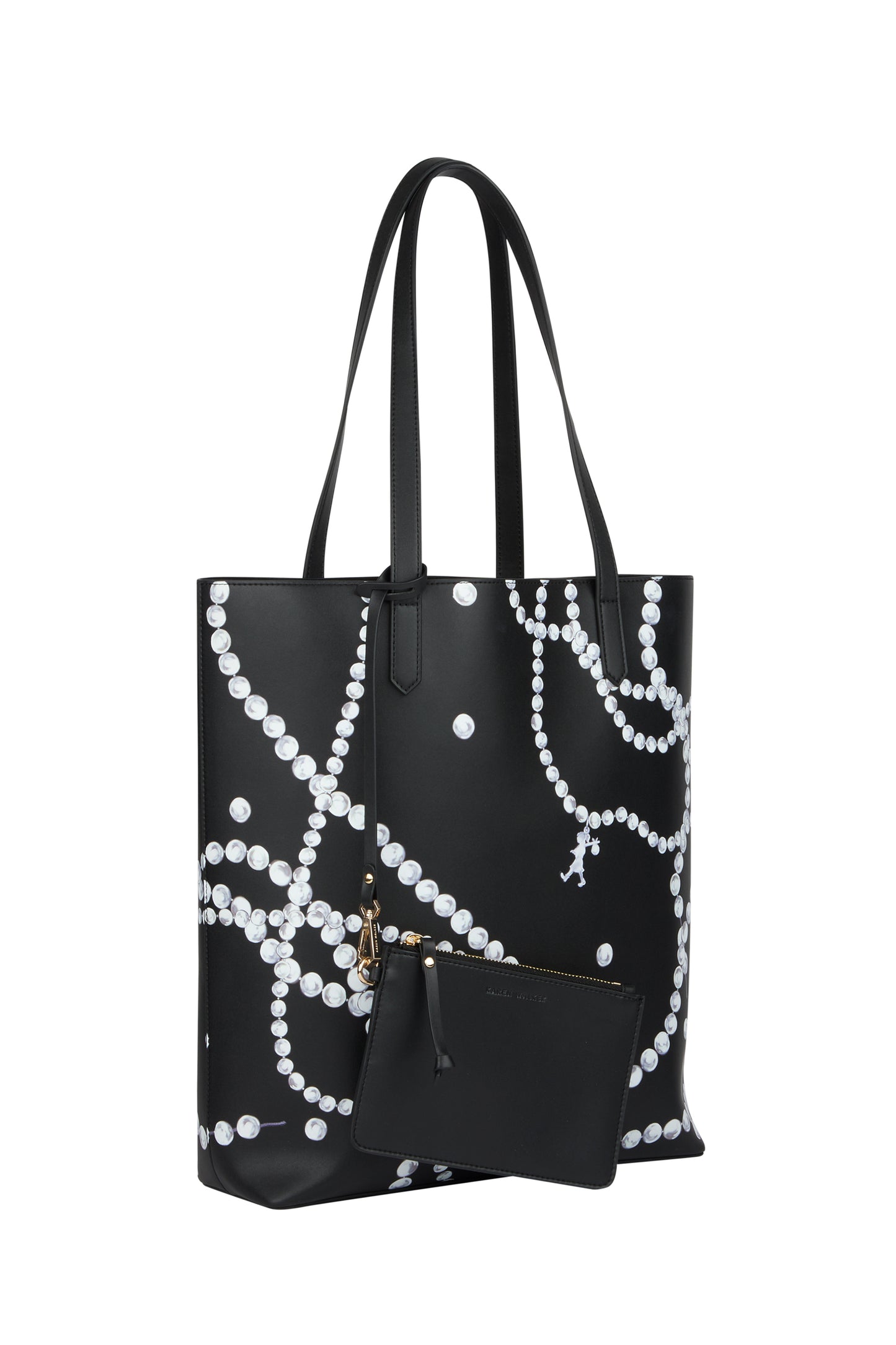 Runaway Pearls Tote Black