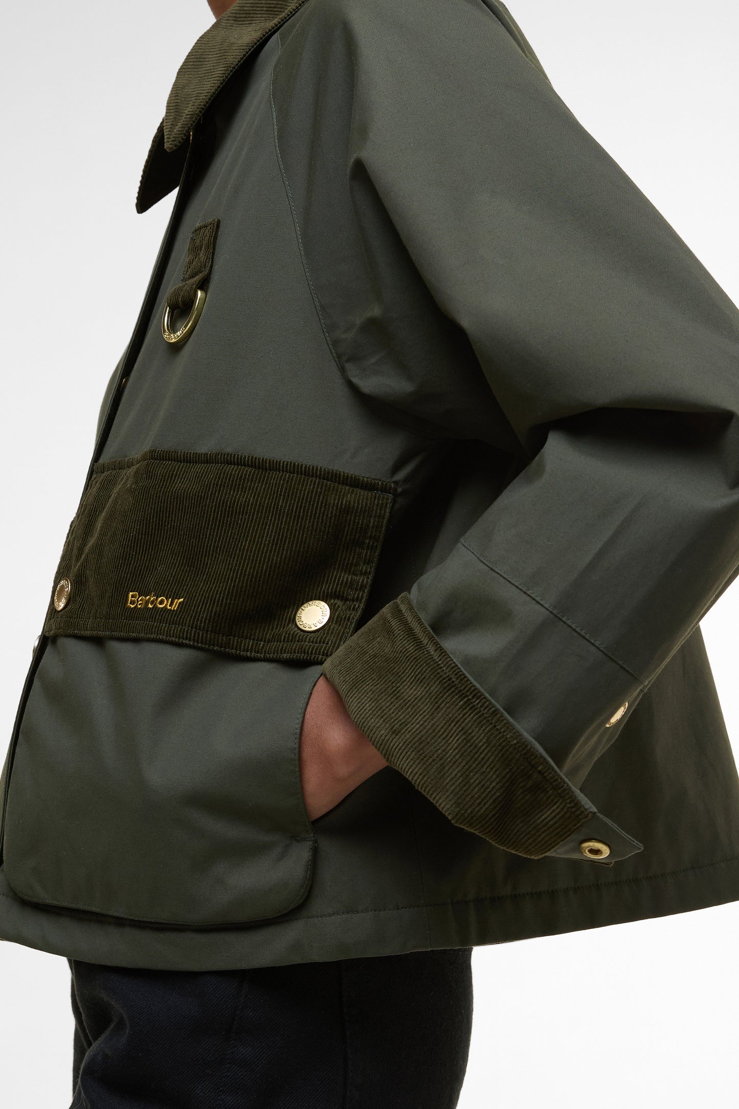 Phoebe Casual Jacket Olive/Brown