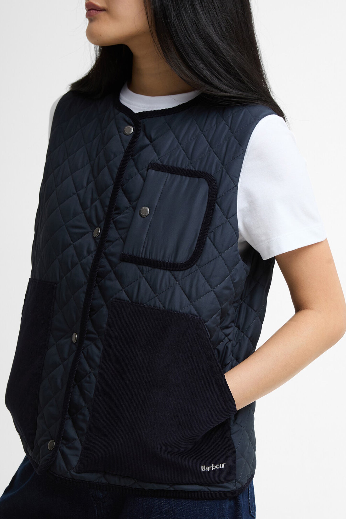 Thulby Quilted Gilet Dark Navy