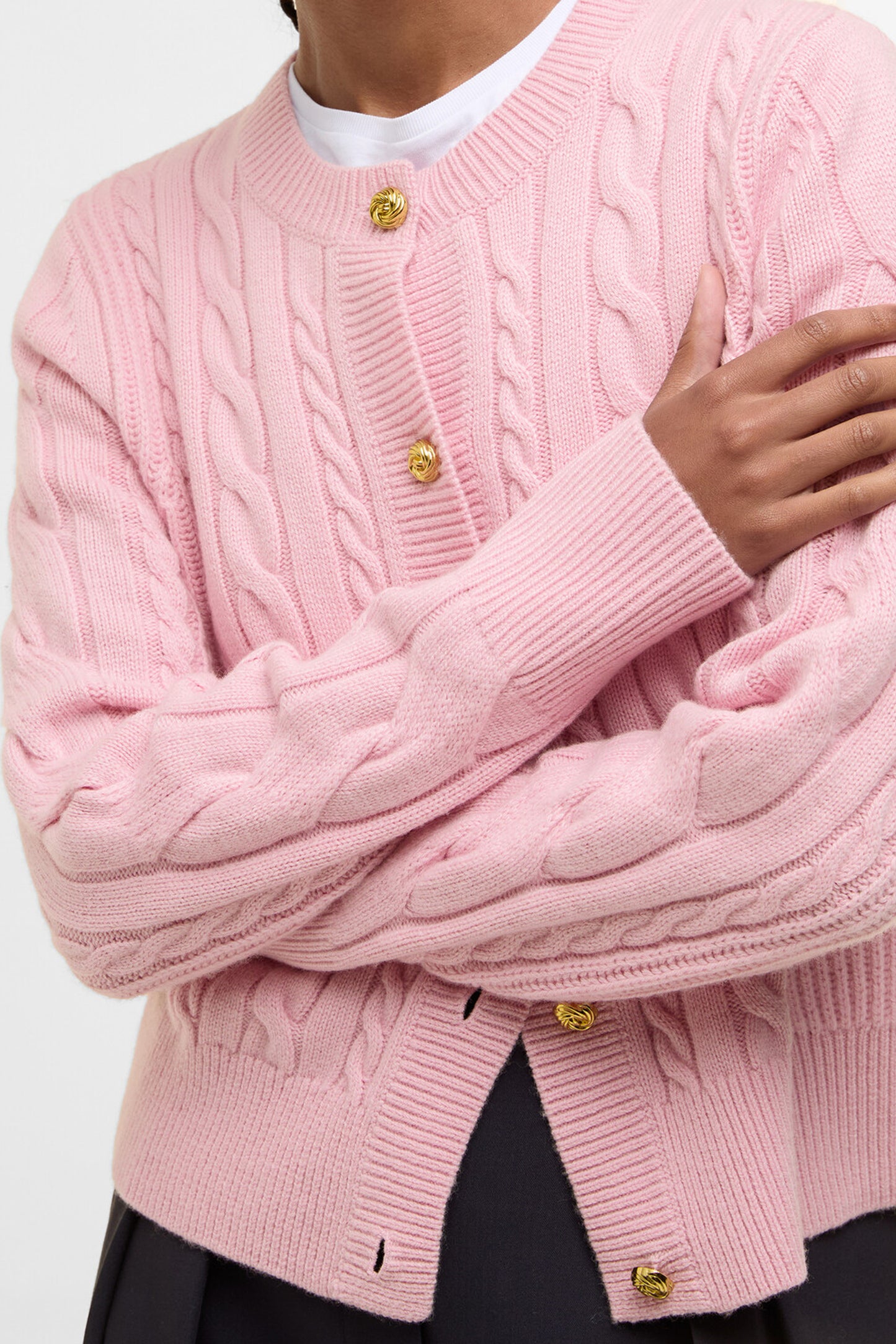 Elina Knitted Cardigan Cherry Blossom