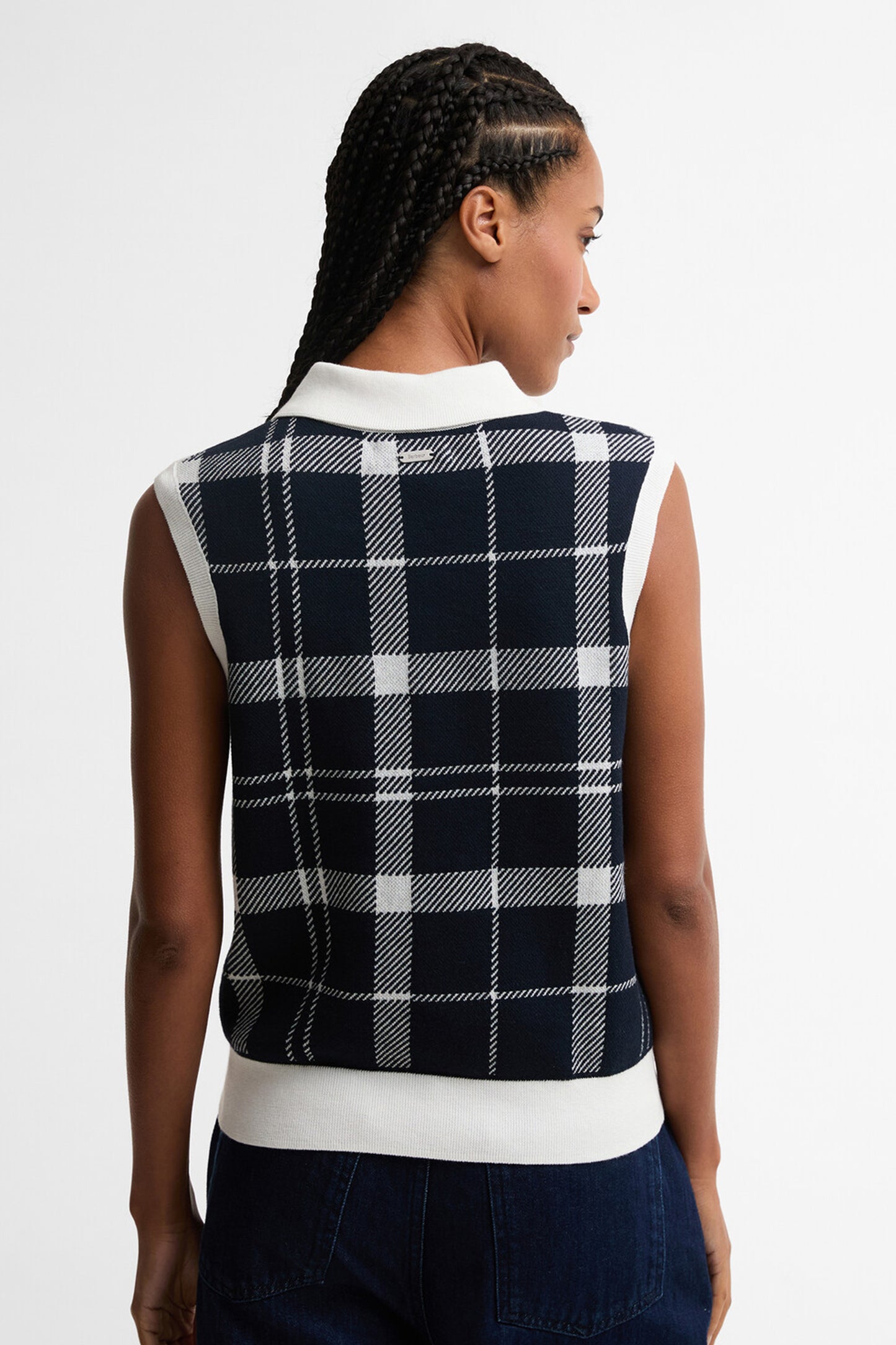 Allerdale Knitted Vest Multi Check