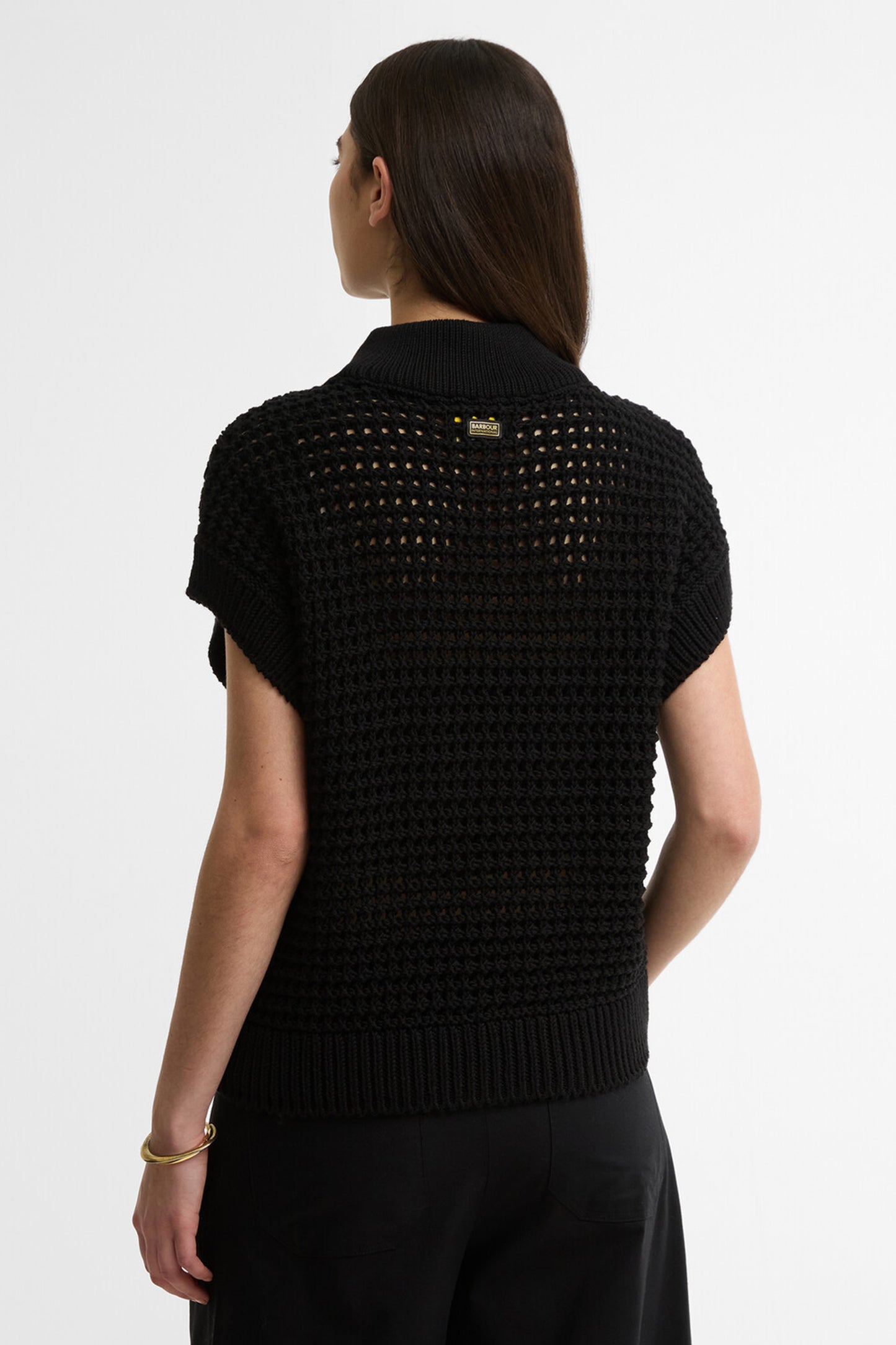 Niamh Sleeveless Knitted Jumper Black