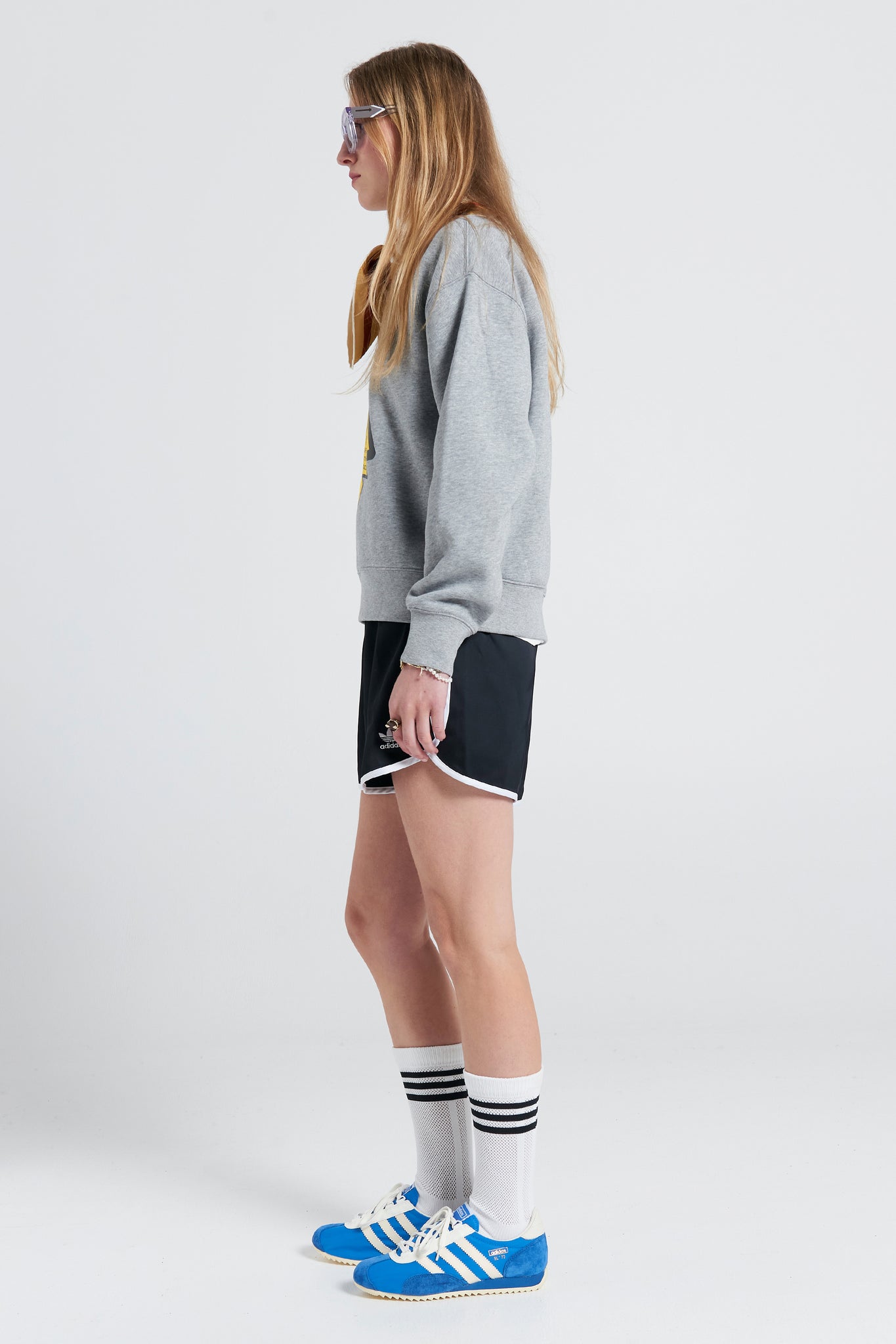 Life with Obstacles Crewneck Sweatshirt Grey Marle