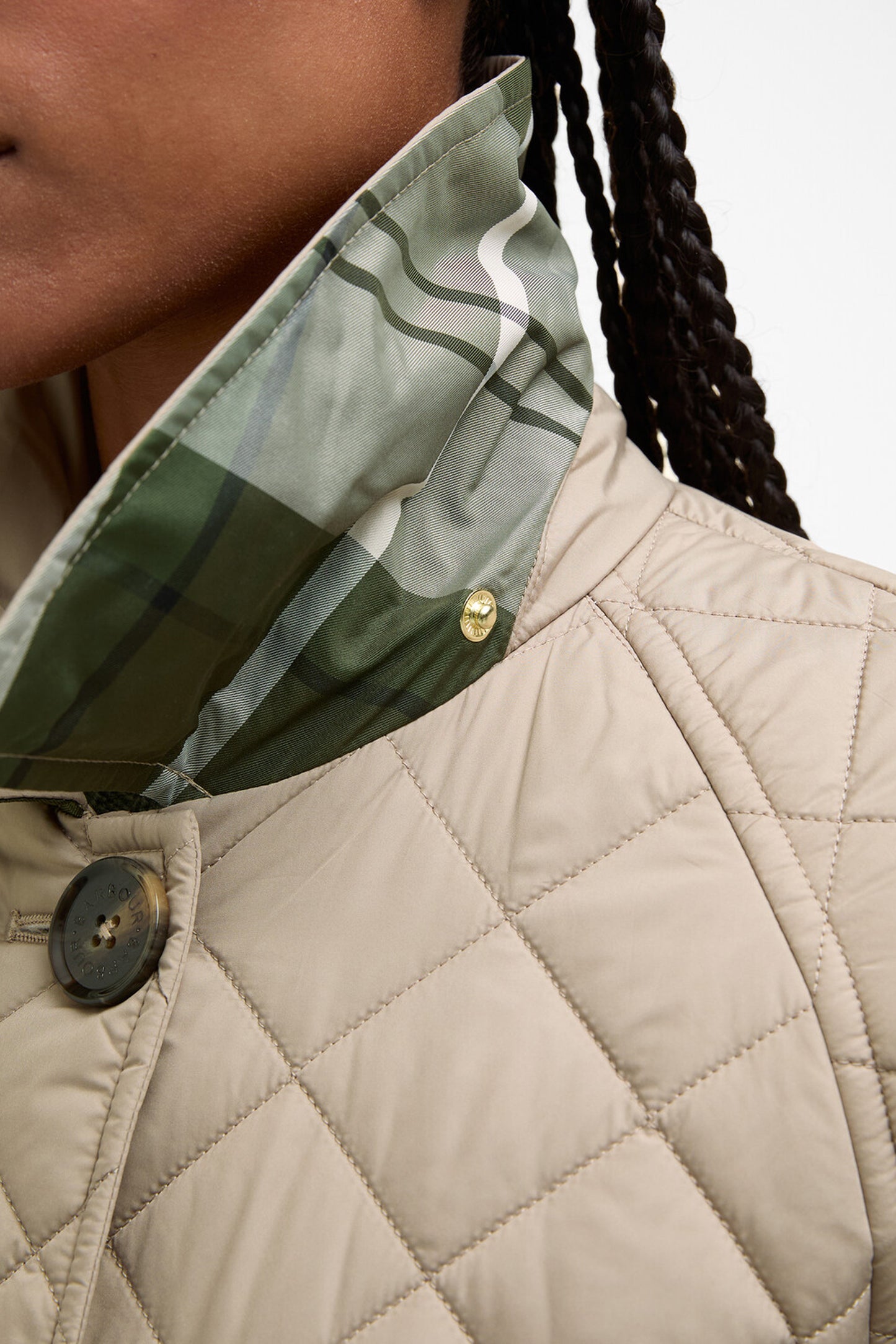 Cara Quilted Jacket Honey/Ancient Poplar