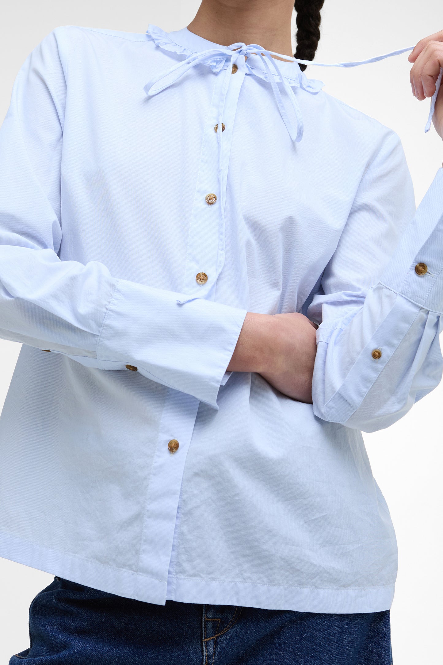 Cecelia Shirt Ice Blue Stripe