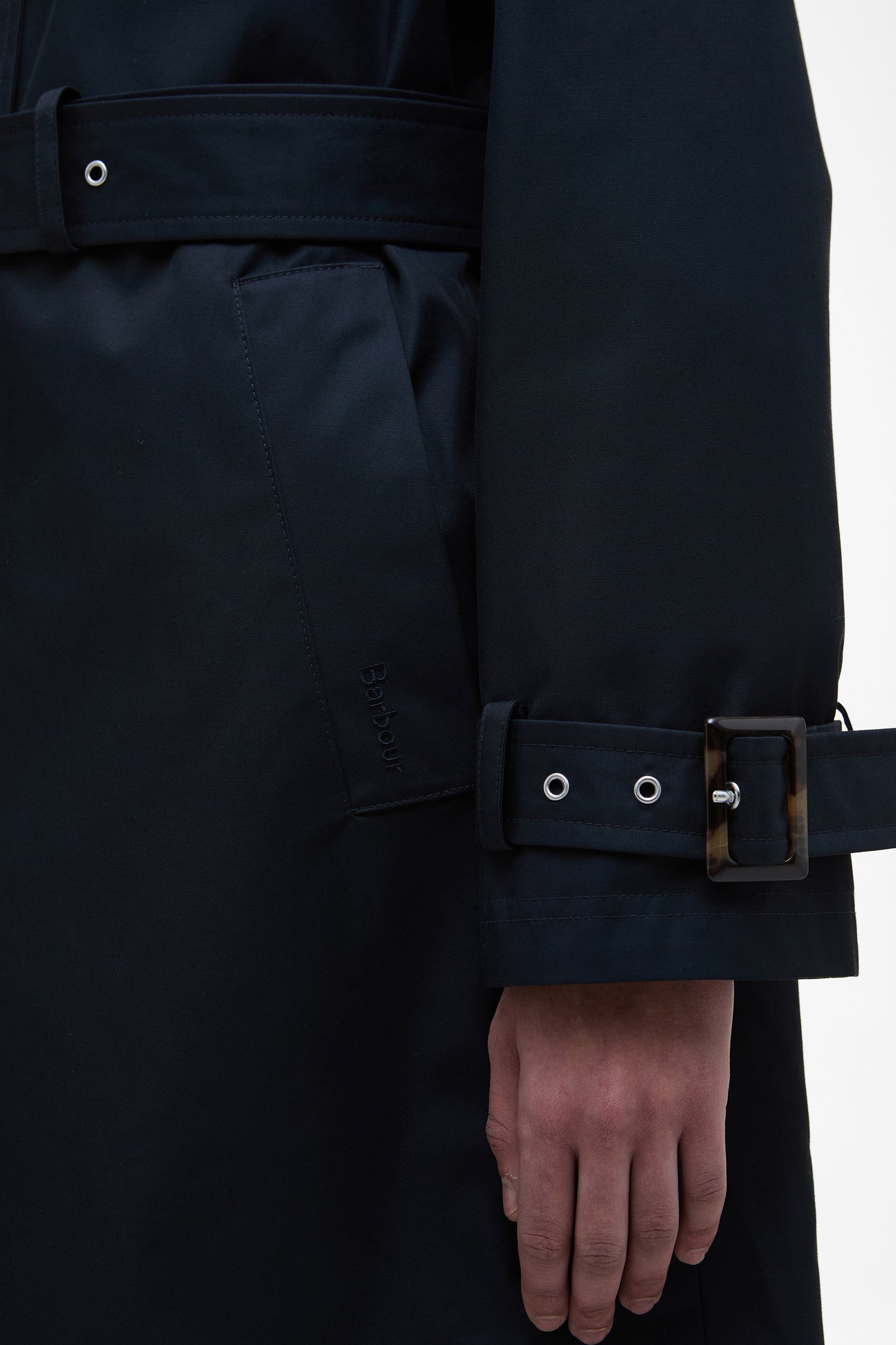 Maia Showerproof Jacket Dark Navy/Hessian Tartan