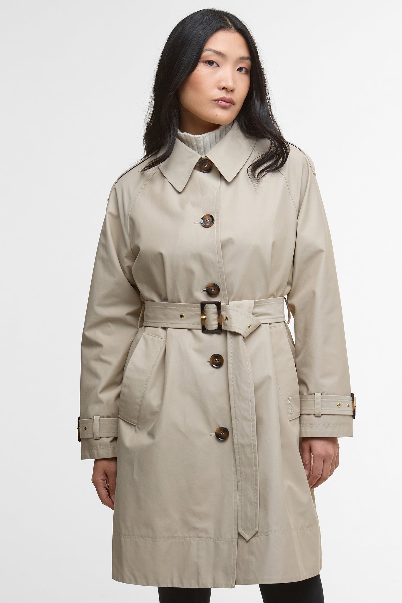 Maia Showerproof Jacket Mist/Hessian Tartan