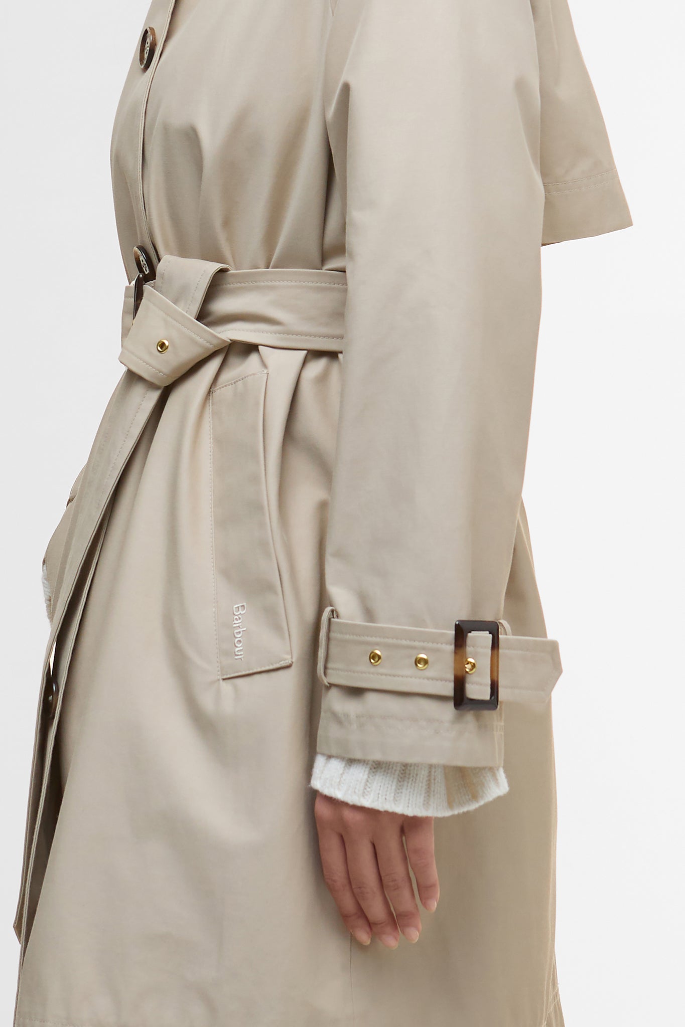 Maia Showerproof Jacket Mist/Hessian Tartan