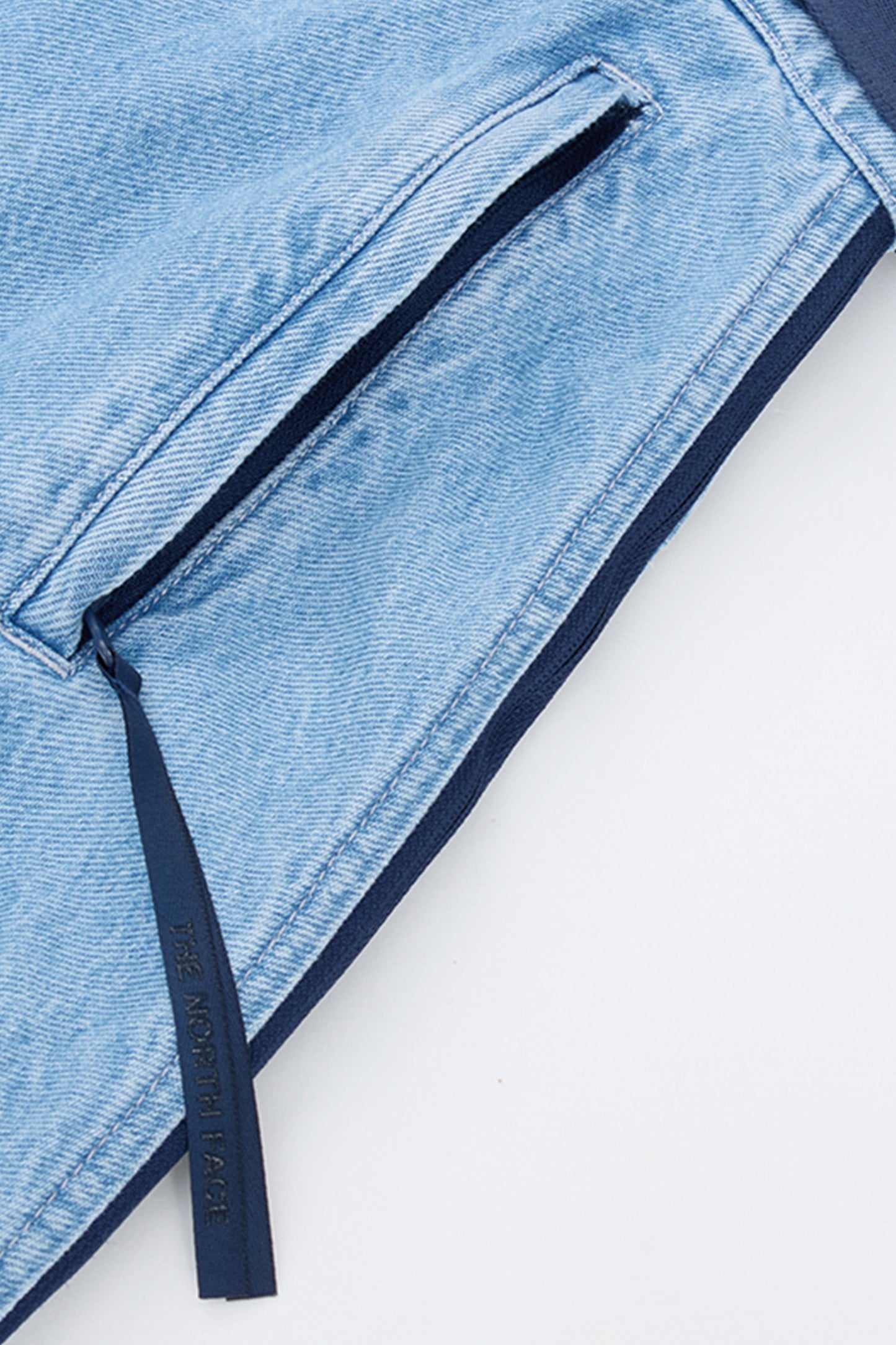 Flared Denim Maxi Skirt Light Indigo Denim Wash