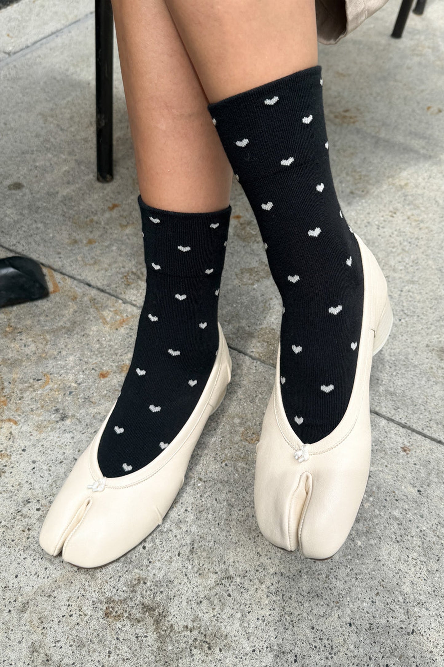 Sneaker Socks Black/Cream